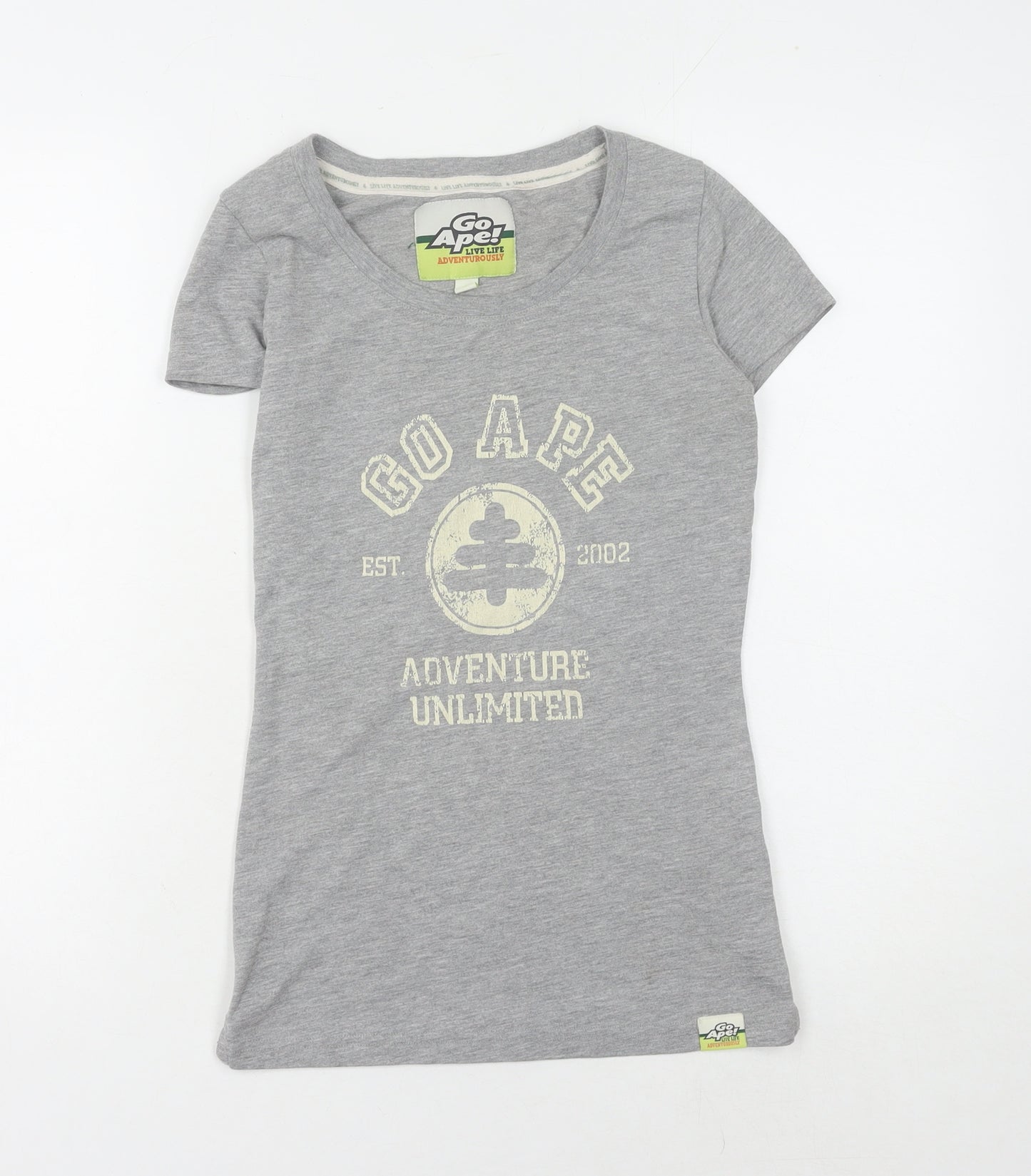 Go Ape Grey Women's Small Adventure T-Shirt