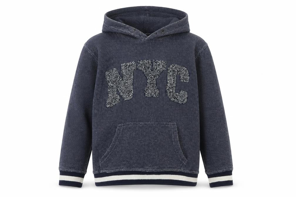 Zara Boys Blue Pullover Hoodie 11-12 Years - Casual City Style