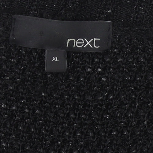 Next Women's Black Chunky-Knit Shrug XL