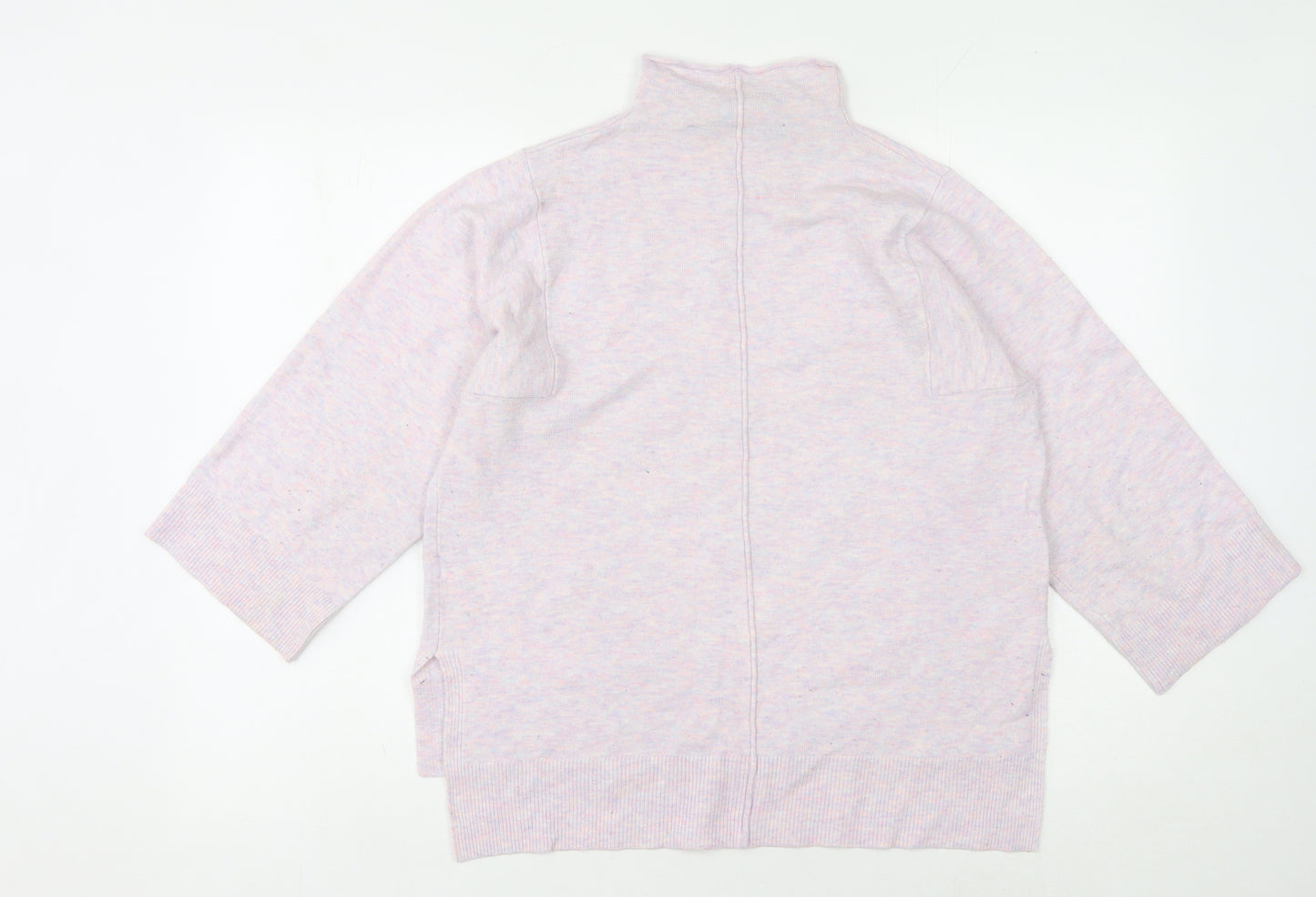 French Connection Women's Pink High Neck Cardigan, Size S