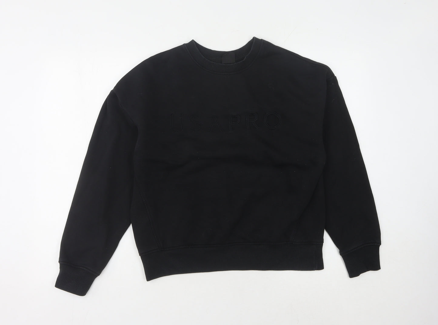 USA Pro Women's Black Pullover Sweatshirt Size 12