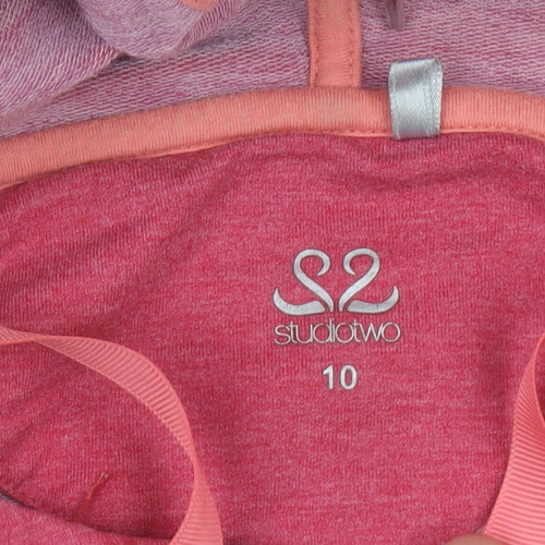 Studio Two Women’s Pink Pullover Hoodie, Size 10, Casual