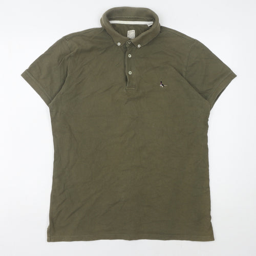 Jack Wills Men's Green Polo M