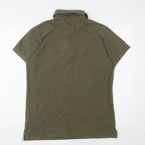Jack Wills Men's Green Polo M