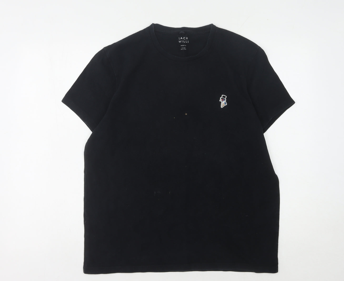 Jack Wills Men's Black Crew Neck T-Shirt M