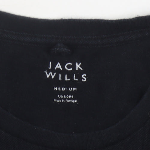Jack Wills Men's Black Crew Neck T-Shirt M