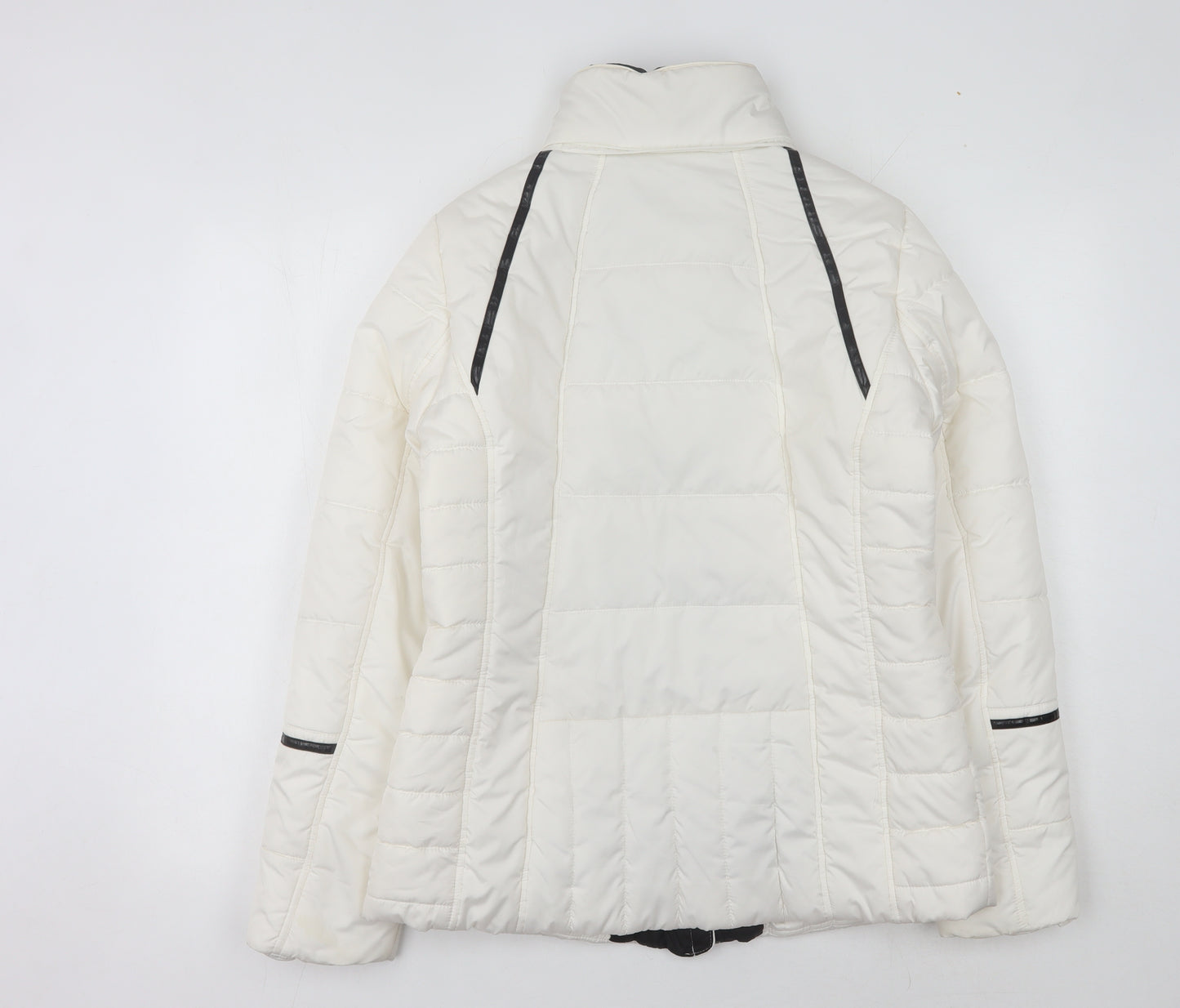Lakeland Women's White Puffer Jacket, Regular Fit