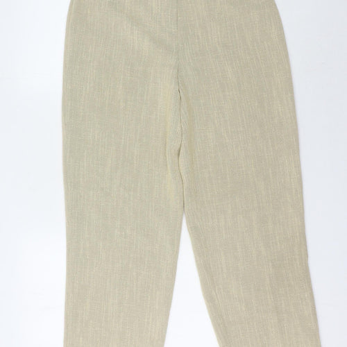 Gianfranco Corneli Women's Beige Straight Trousers Size 12