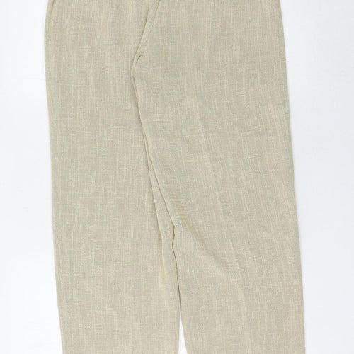 Gianfranco Corneli Women's Beige Straight Trousers Size 12