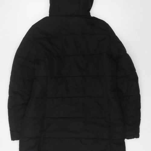 L.O.G.G. Women's Black Hooded Puffer Jacket, Size S