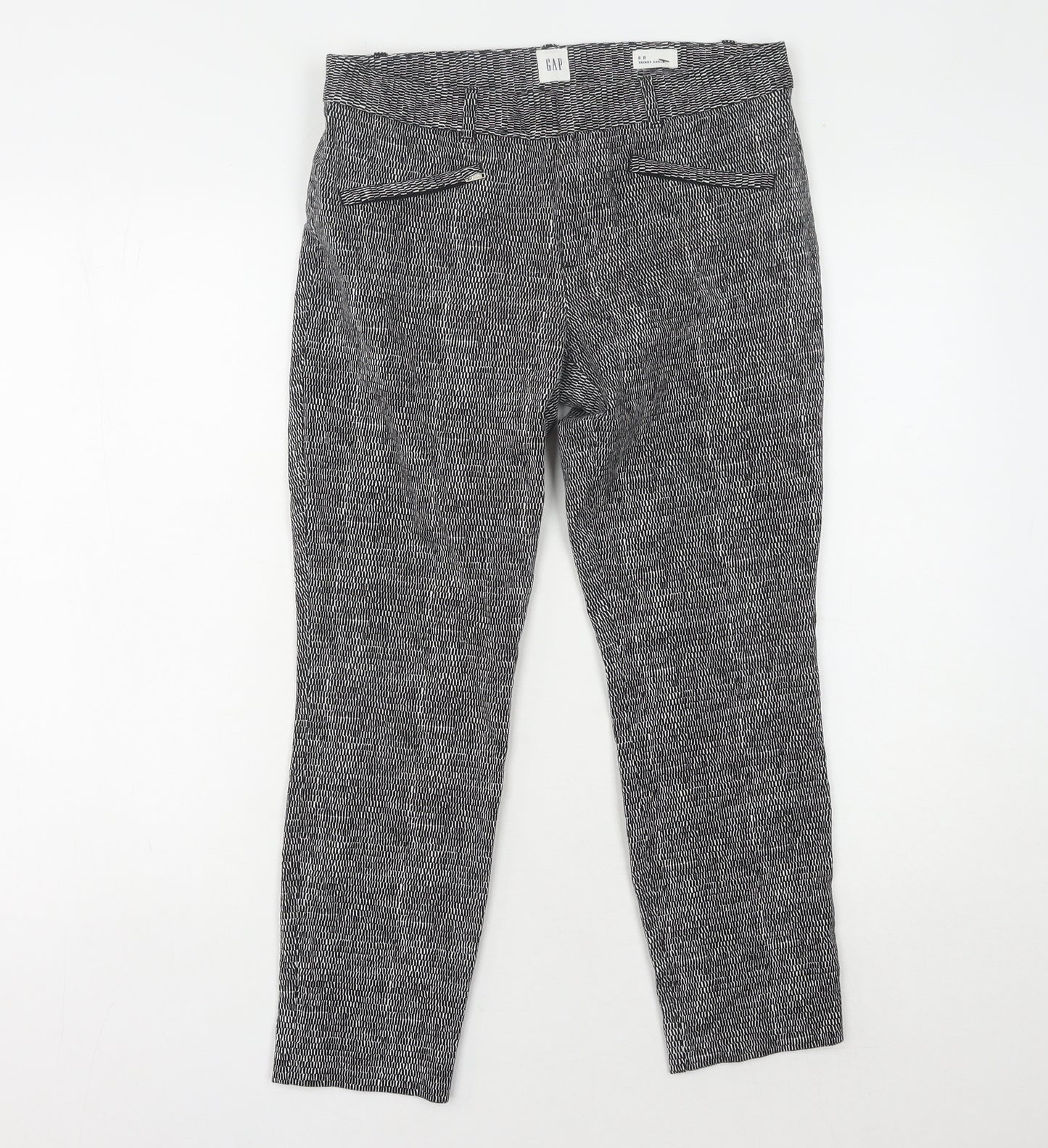 GAP Women's Grey Trousers Size 8 Regular Cotton Blend