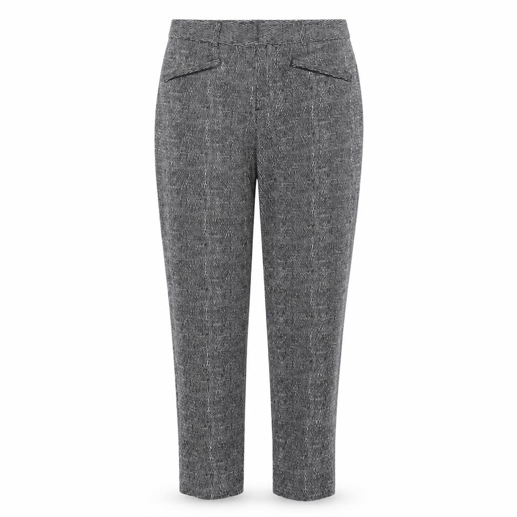 Front view of Gap Women's Grey Trousers, size 8, Regular Cotton Blend