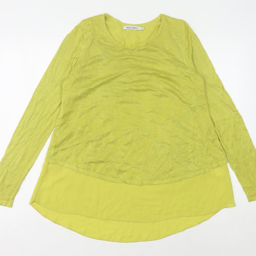 Alice Collins Women’s Green Viscose Jumper Size 10