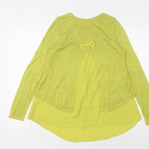 Alice Collins Women’s Green Viscose Jumper Size 10