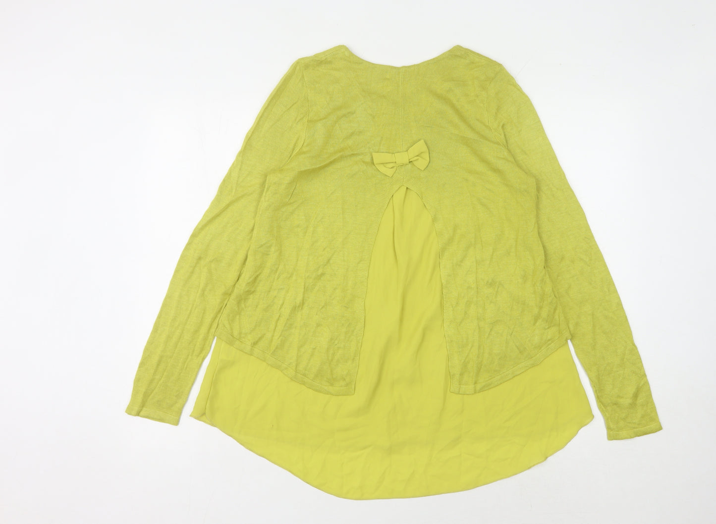 Alice Collins Women’s Green Viscose Jumper Size 10