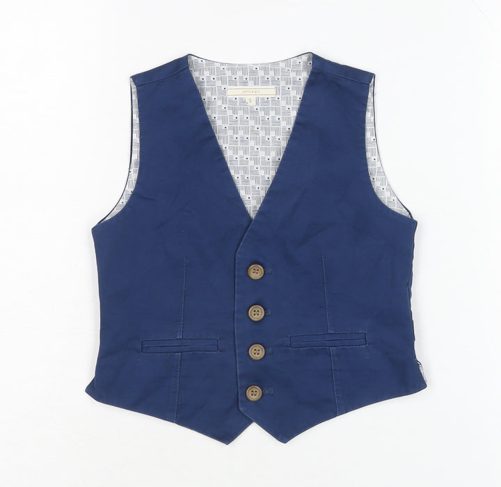 John Lewis Boys Blue Waistcoat, 5 Years, Formal/Casual Style
