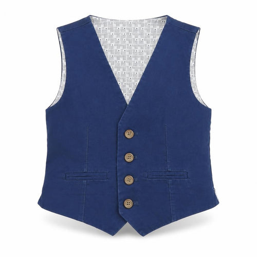 John Lewis Boys Blue Waistcoat, 5 Years, Formal/Casual Style
