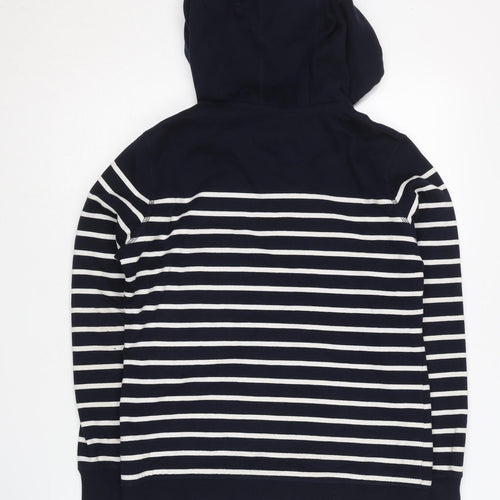 SPUNK Unisex Adults Black Striped Full Zip Hoodie S