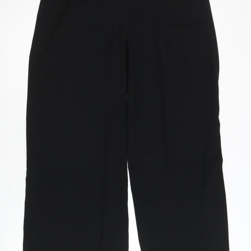 H&M Conscious Women's Black Relaxed Trousers, Size 8