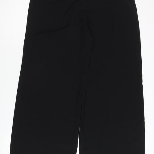 H&M Conscious Women's Black Relaxed Trousers, Size 8