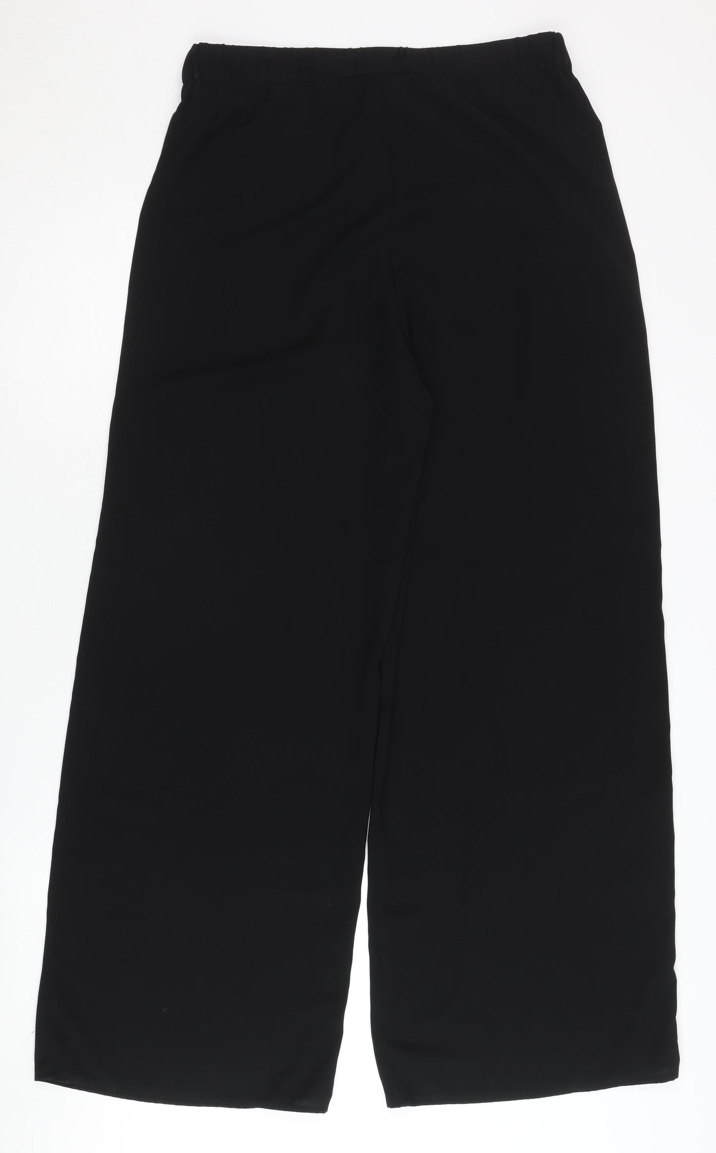 H&M Conscious Women's Black Relaxed Trousers, Size 8