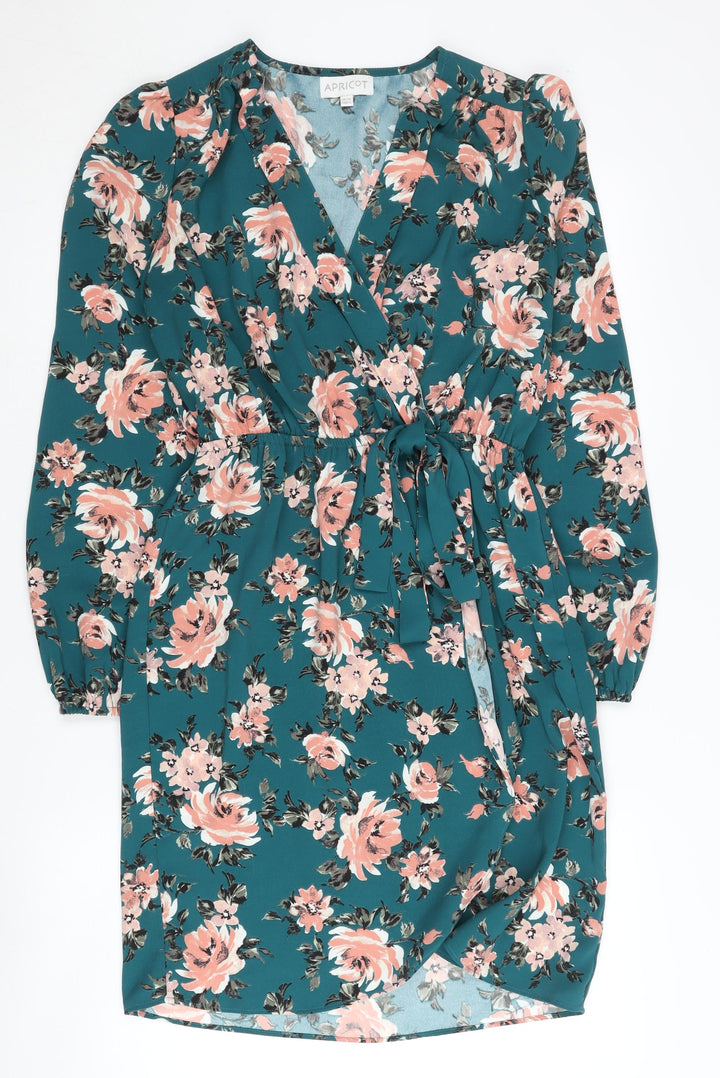 Apricot Women's Floral Wrap Dress Multicolour Size 10