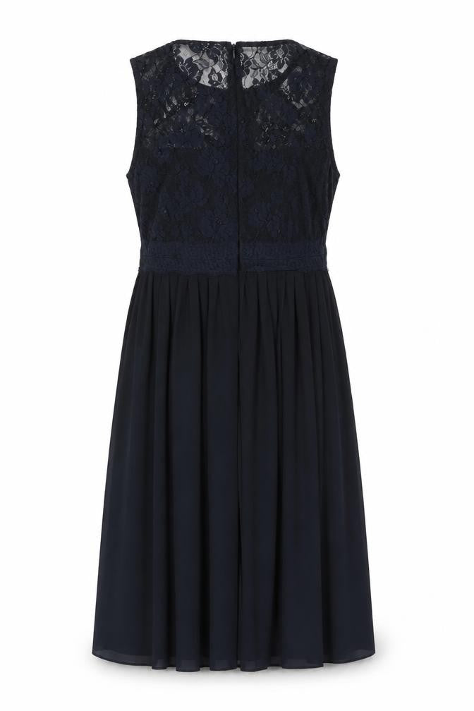 H&M Women's Black A-Line Lace Knee Length Dress