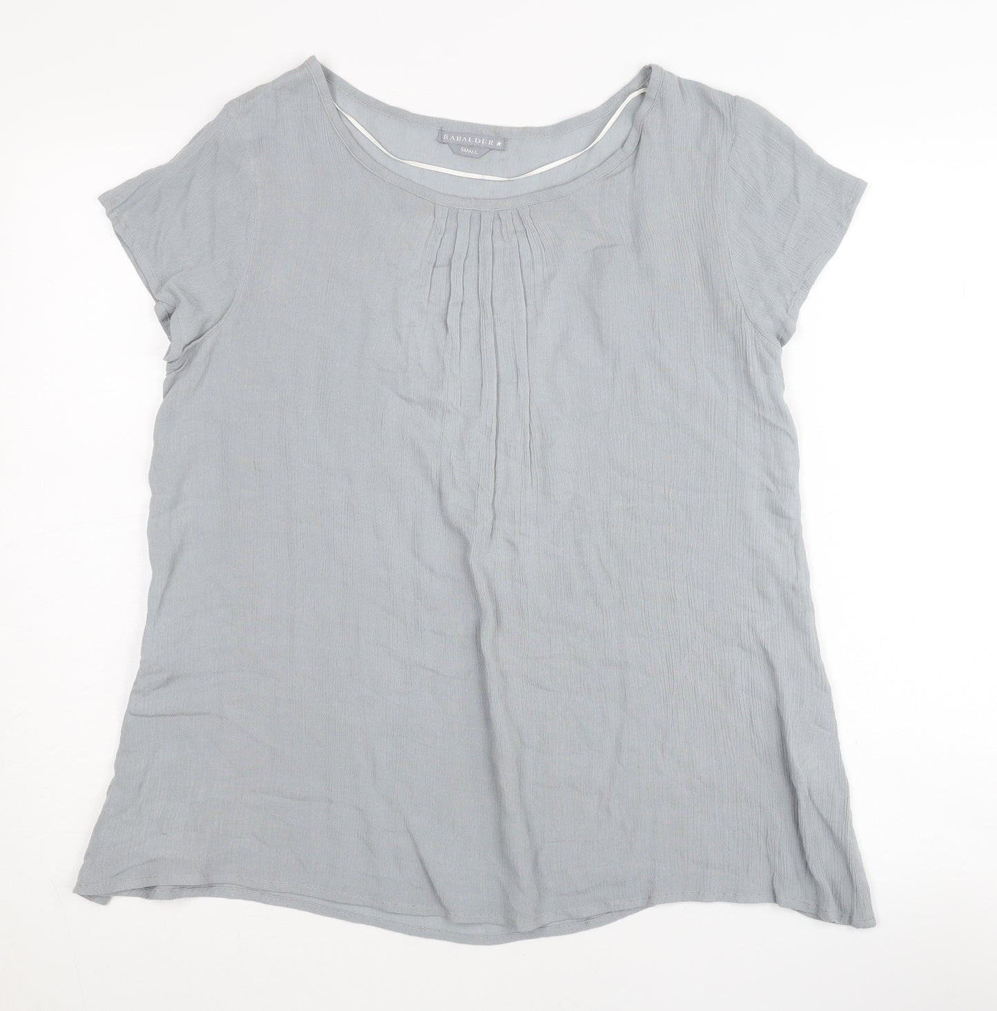RABALDER Women's Grey Blouse, Size S, Casual, Lightweight