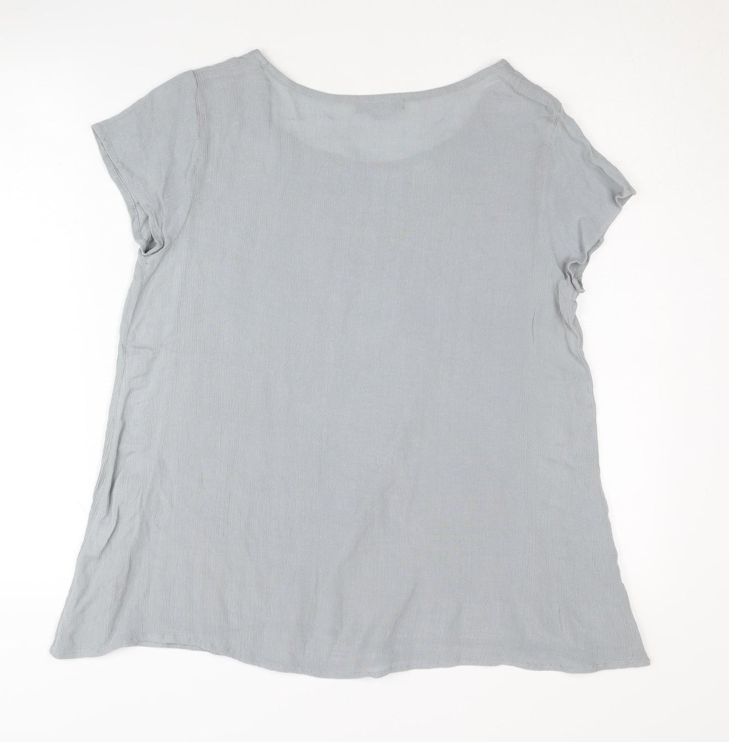 RABALDER Women's Grey Blouse, Size S, Casual, Lightweight