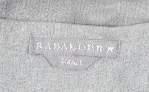 RABALDER Women's Grey Blouse, Size S, Casual, Lightweight
