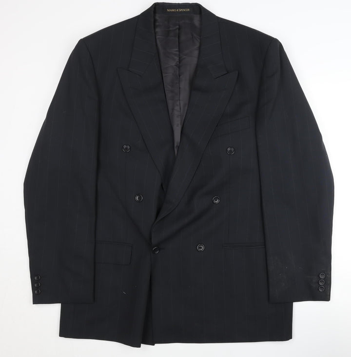 Marks and Spencer Men's Black Blazer 42L