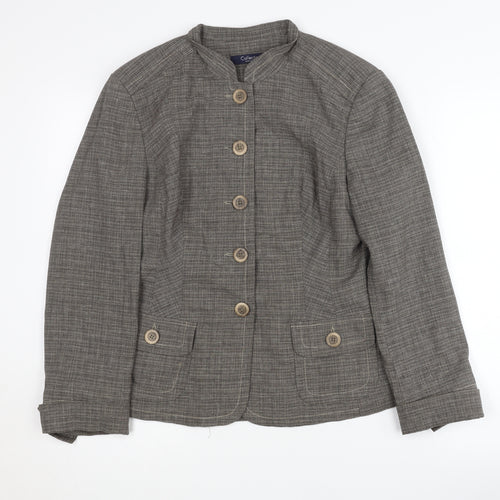 Debenhams Women’s Grey Jacket Size 12 Button