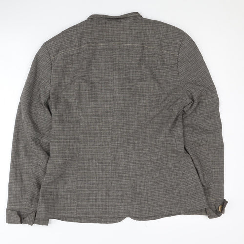 Debenhams Women’s Grey Jacket Size 12 Button