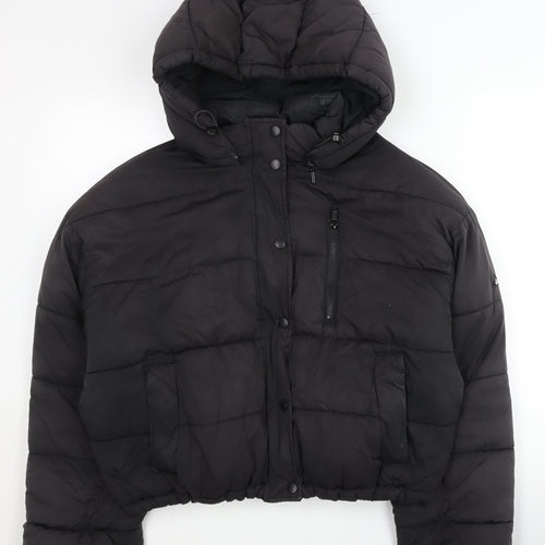 Urban Outfitters Women's Black Puffer Jacket L
