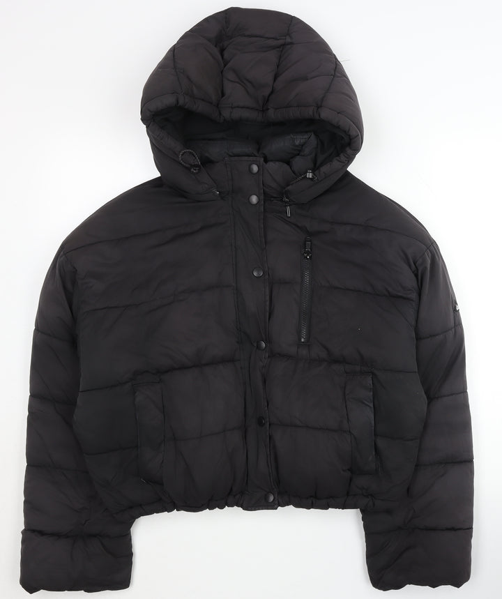 Urban Outfitters Women's Black Puffer Jacket L