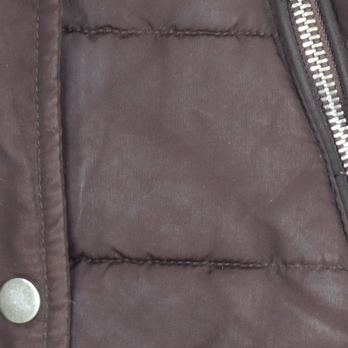 H&M Women's Brown Puffer Jacket Size 10