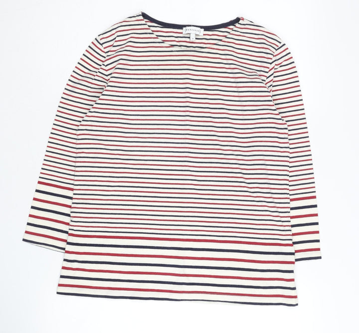 Warehouse Women Multicoloured Striped Top Size 10