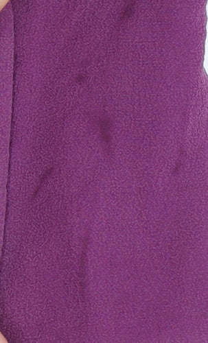 Warehouse Women's Purple Ruffle Tunic Blouse Size 14