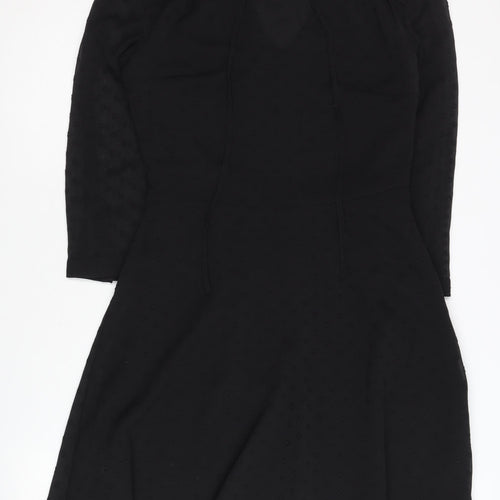 Sosandar Women's Black V-Neck Dress Size 10