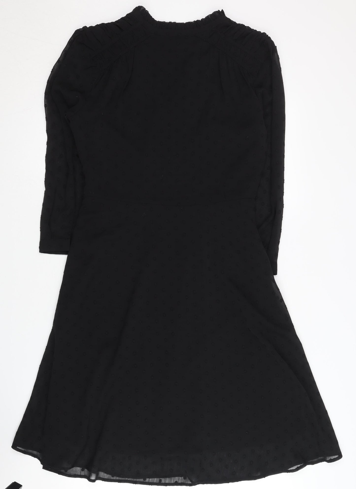 Sosandar Women's Black V-Neck Dress Size 10