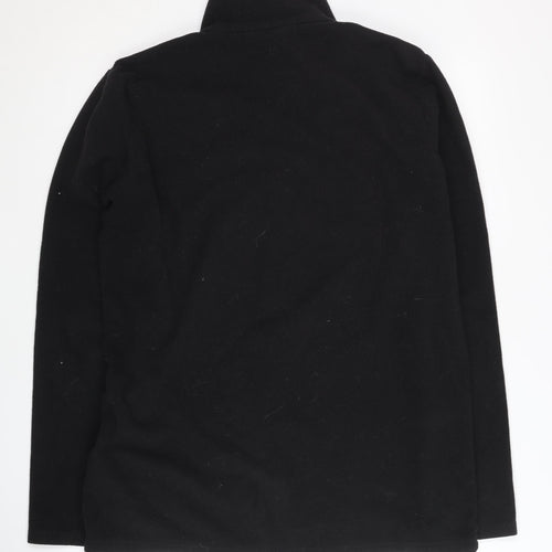 Mountain Warehouse Unisex Black Fleece Pullover Sweatshirt