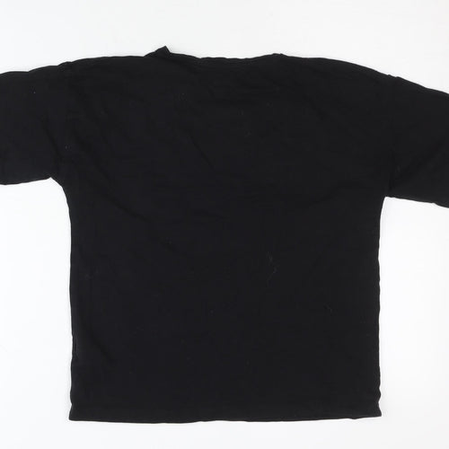 Disney Girls Black Mickey Mouse Graphic T-Shirt - Size 146