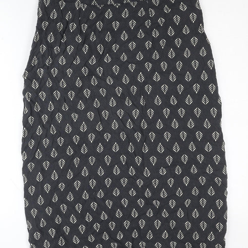 Mint Velvet Women's Black Geometric Skirt Size 12