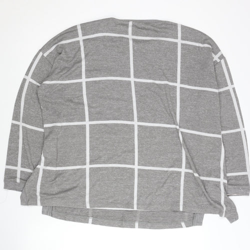 Marks and Spencer Women's Grey Check Pullover Jumper UK 20