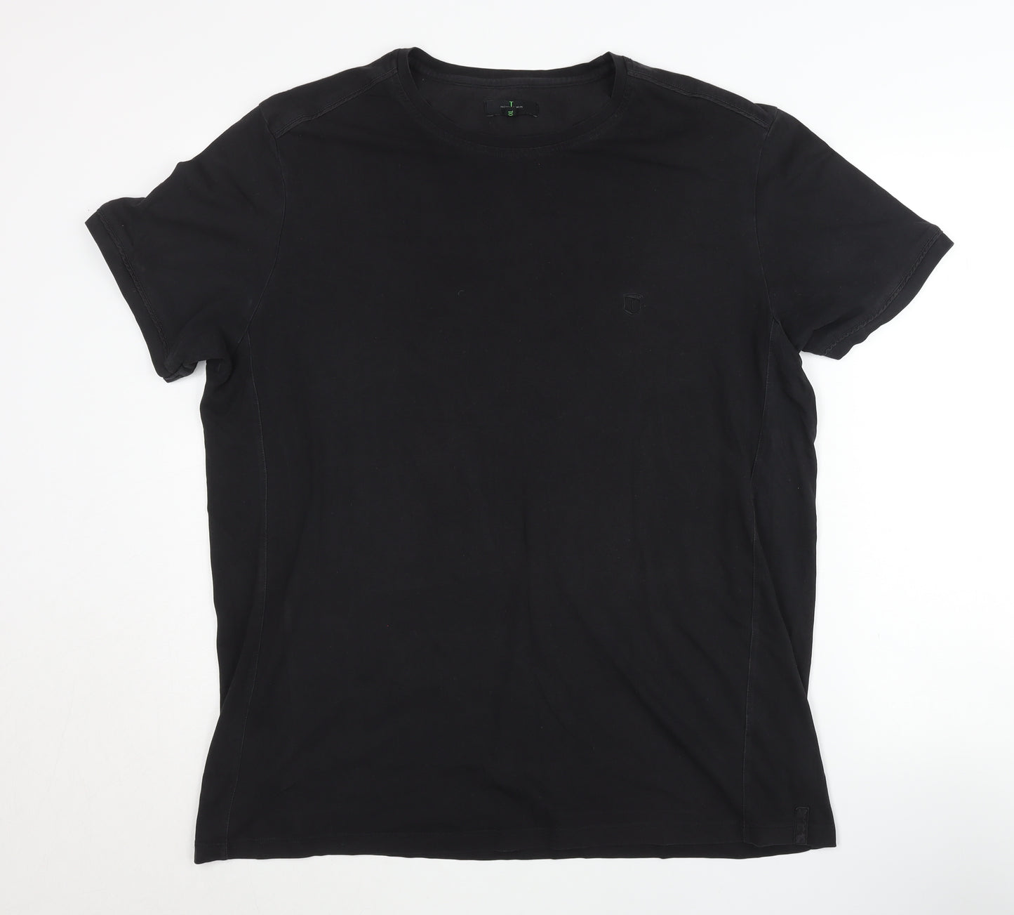 Jasper Conran Men's Black 2XL Short Sleeve T-Shirt