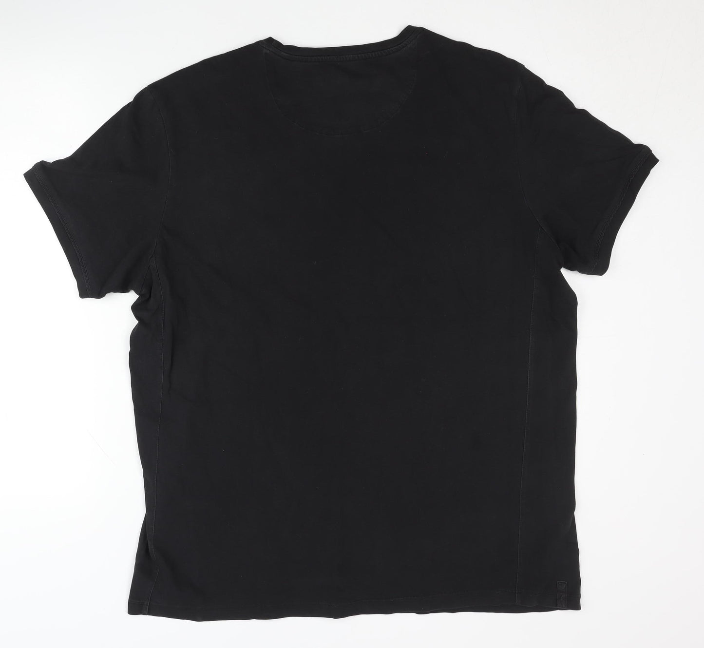Jasper Conran Men's Black 2XL Short Sleeve T-Shirt