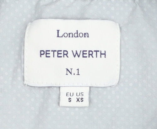 Peter Werth Men's Grey Striped T-Shirt S/XS