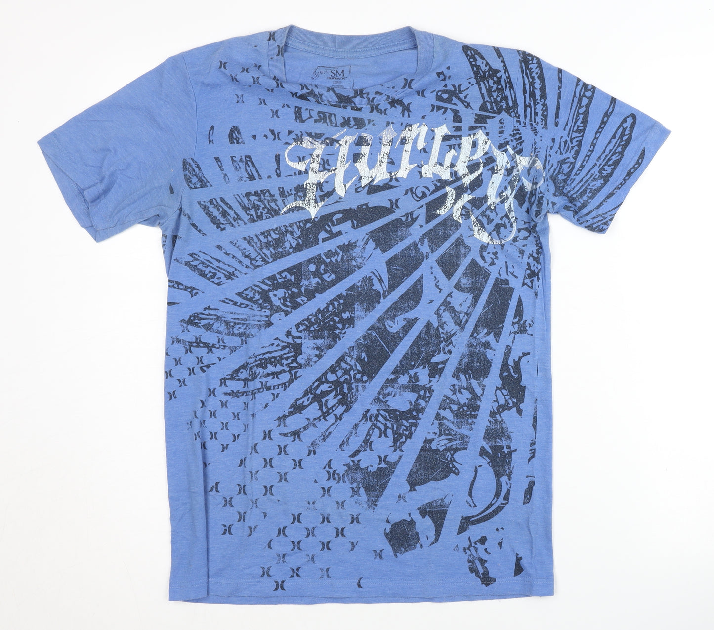 Hurley Men's Blue Graphic Print T-Shirt, Size S