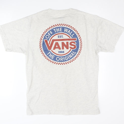 Vans Men's White M Graphic T-Shirt Classic Fit