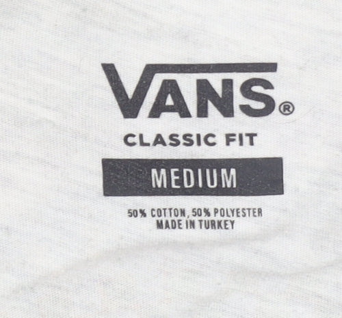 Vans Men's White M Graphic T-Shirt Classic Fit